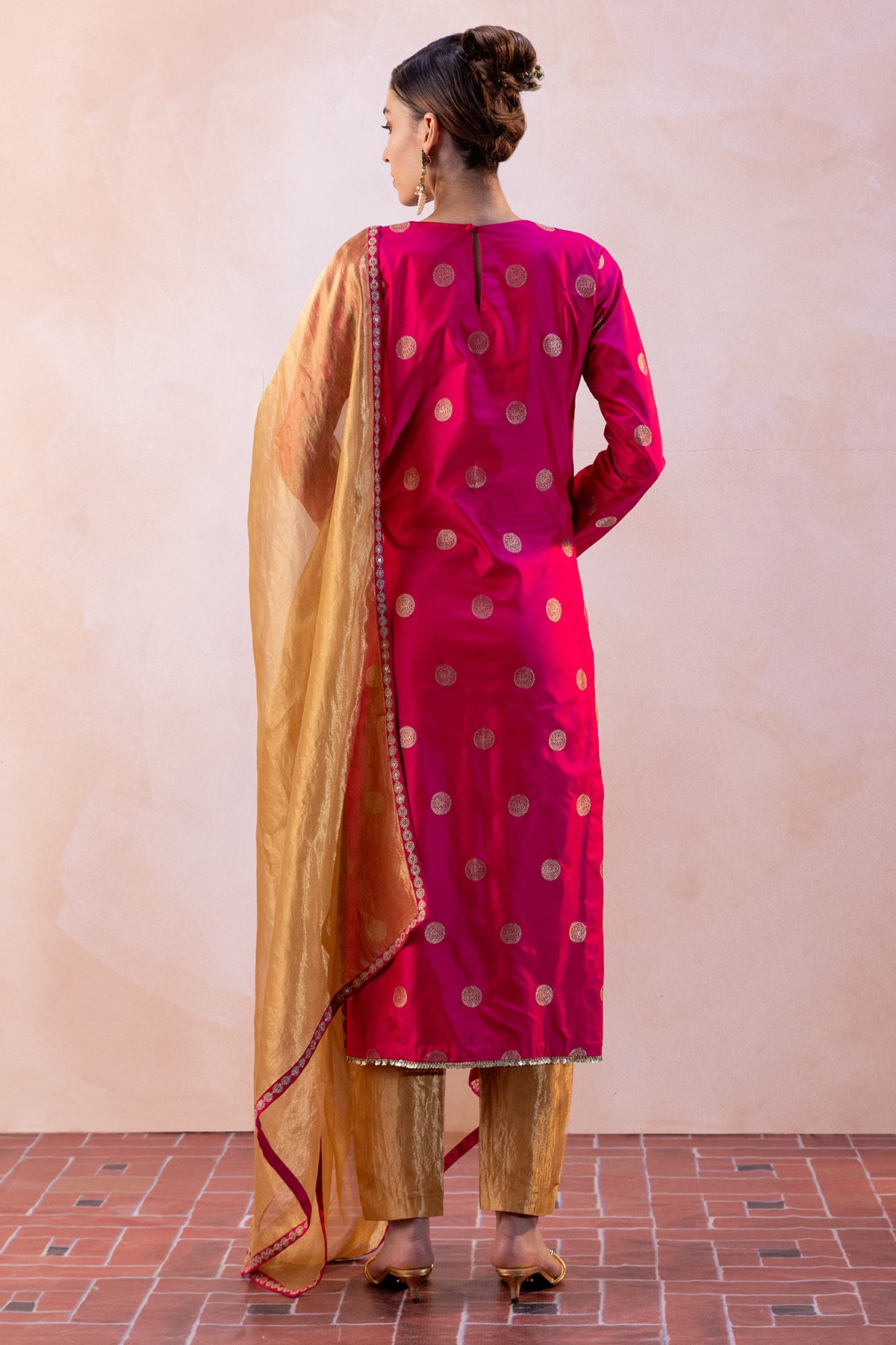 Ele Kurta Set - Pink