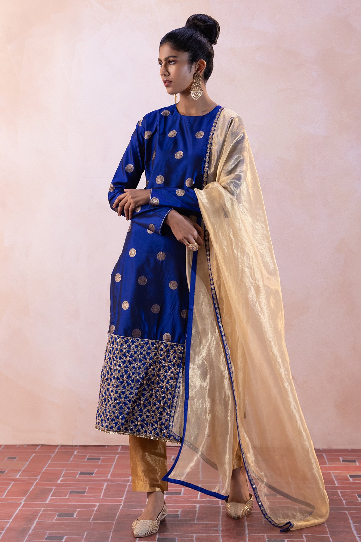 Ele Kurta Set - Blue