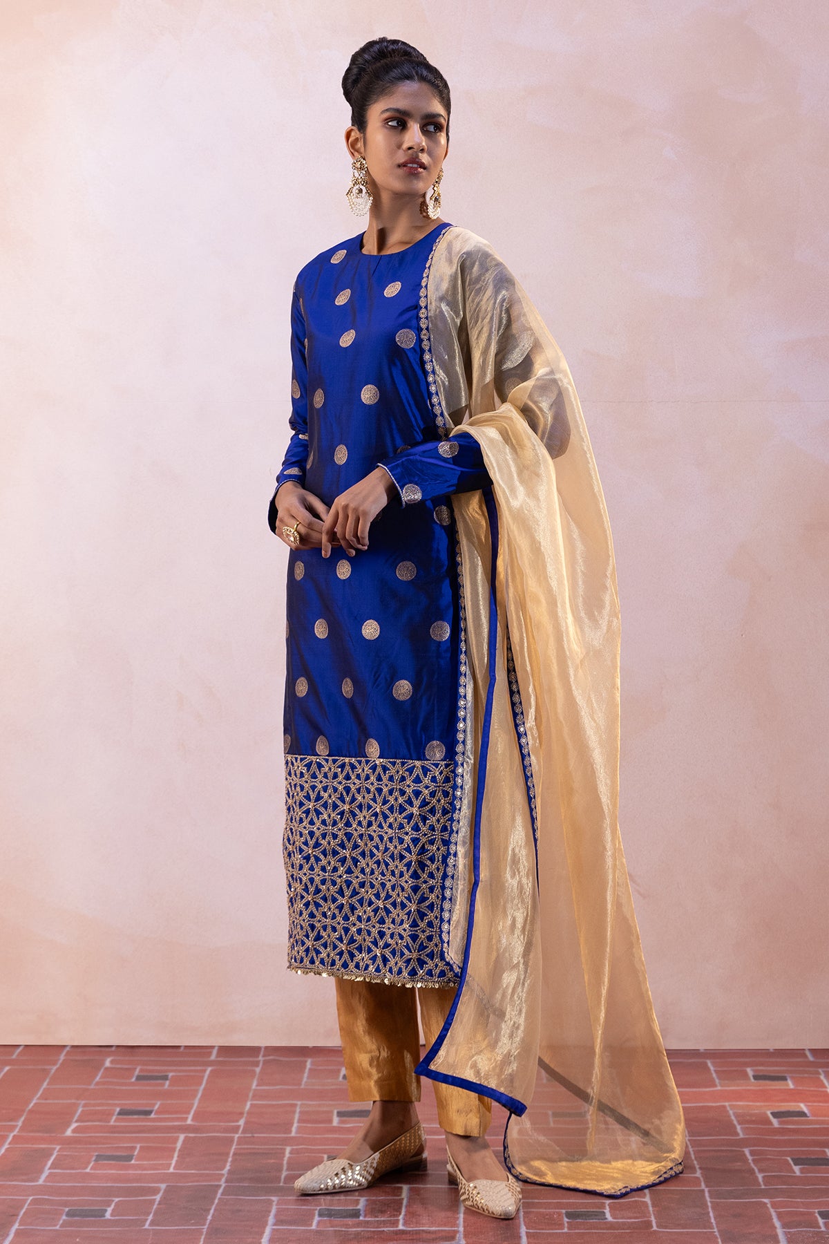 Ele Kurta Set - Blue