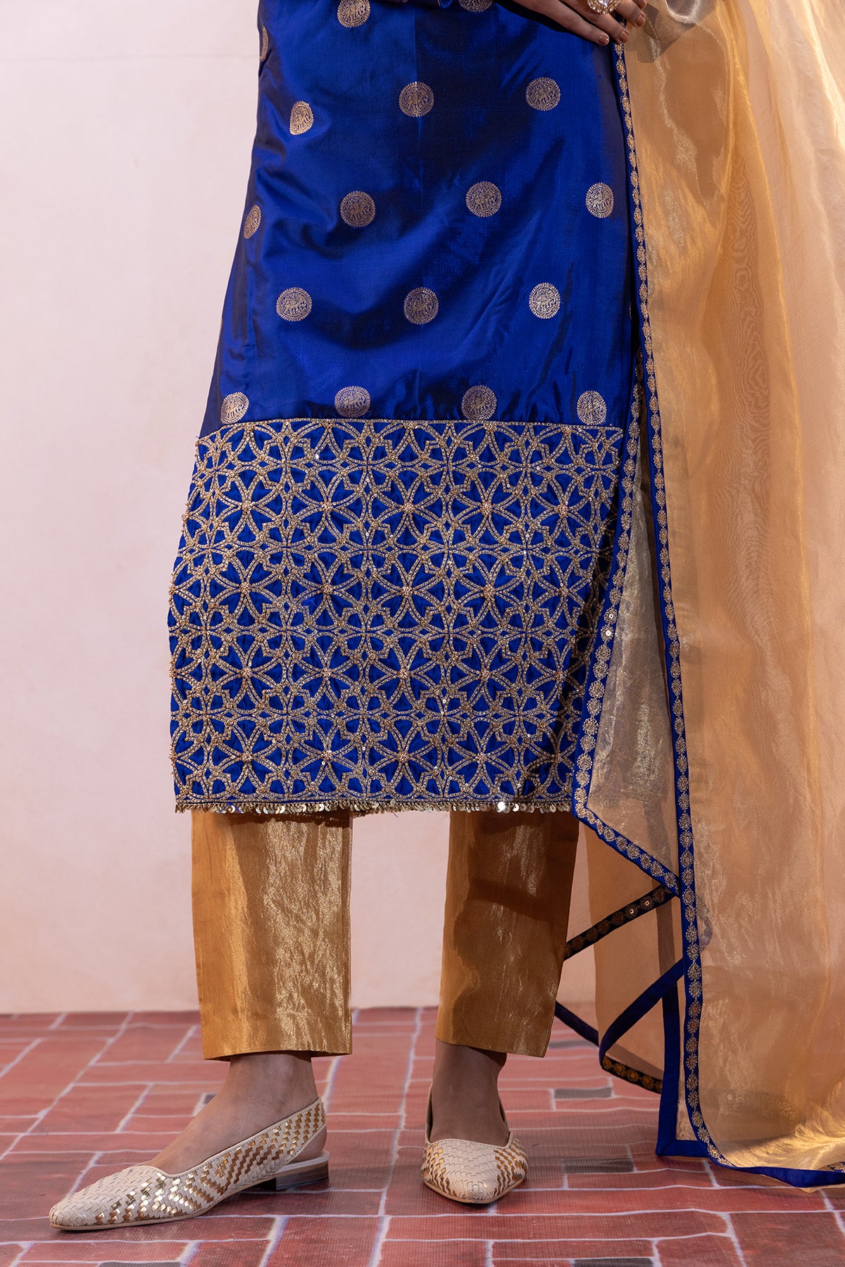 Ele Kurta Set - Blue